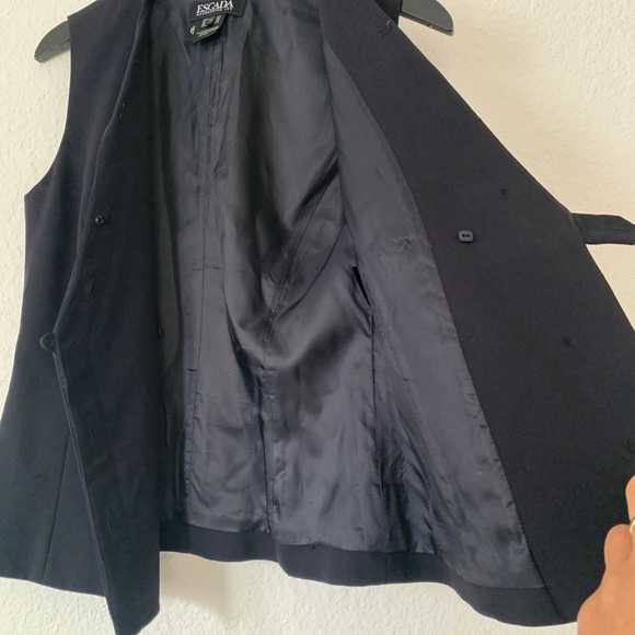 Escada Wool black Vest size 4 (34) - Picture 4 of 11